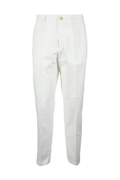 True Nyc White Stretch Cotton Pants
