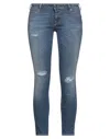 True Nyc Woman Jeans Blue Size 27 Cotton, Elastane In Blue