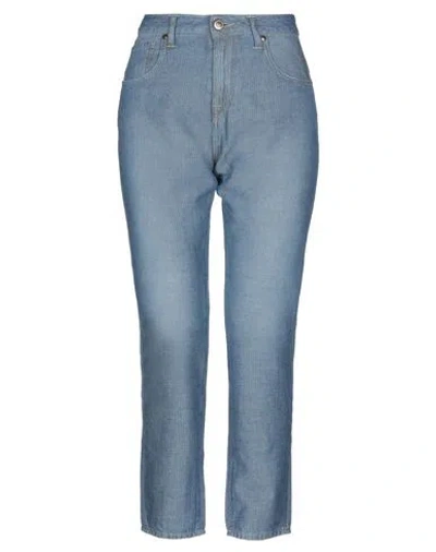 True Nyc Woman Jeans Blue Size 28 Cotton, Linen