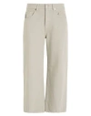True Nyc Woman Jeans Light Grey Size 26 Cotton In Neutral