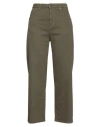 True Nyc Woman Jeans Sage Green Size 27 Cotton, Elastane