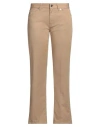 True Nyc Woman Jeans Sand Size 30 Cotton, Elastane In Beige