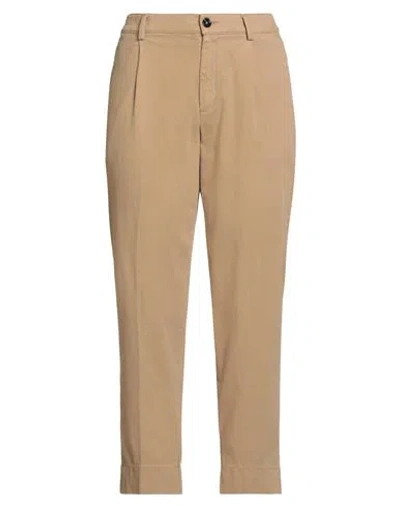 True Nyc Woman Pants Beige Size 26 Cotton, Lyocell, Elastane In Sand