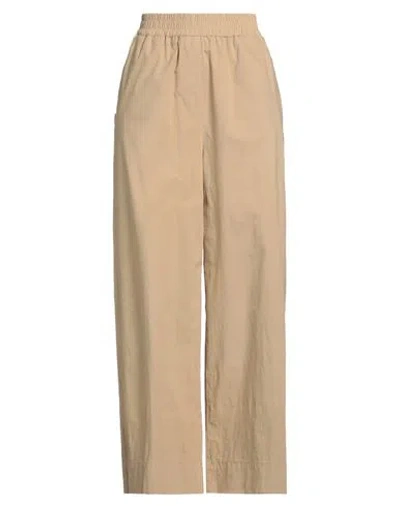 True Nyc Woman Pants Beige Size S Cotton, Elastane