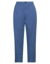 True Nyc Woman Pants Blue Size 29 Cotton, Elastane In Blue