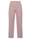 True Nyc Woman Pants Brick Size 30 Cotton, Linen, Elastane In Red