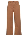 True Nyc Woman Pants Brown Size 28 Cotton, Elastane