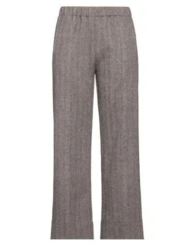 True Nyc Woman Pants Brown Size 31 Wool, Polyamide, Polyester, Silk, Elastane