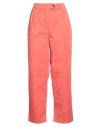 True Nyc Woman Pants Coral Size 26 Cotton, Elastane In Red
