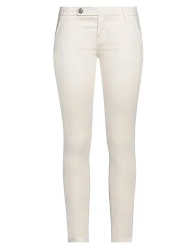 True Nyc Woman Pants Ivory Size 27 Cotton, Elastane In White