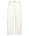True Nyc Woman Pants Ivory Size 31 Cotton In White