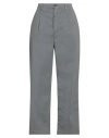 True Nyc Woman Pants Lead Size 31 Cotton, Elastane In Grey