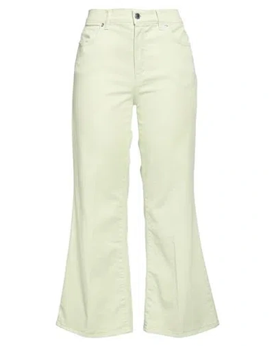 True Nyc Woman Pants Light Green Size 30 Cotton, Elastane