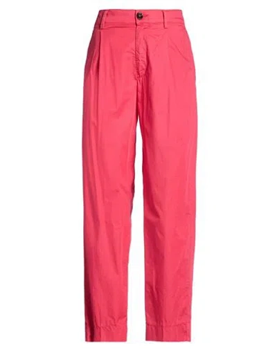 True Nyc Woman Pants Magenta Size 26 Cotton, Elastane In Pink