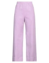 True Nyc Woman Pants Mauve Size 27 Tencel, Linen, Cotton In Purple
