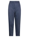 True Nyc Woman Pants Midnight Blue Size 27 Cotton, Elastane In Blue