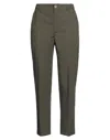 True Nyc Woman Pants Military Green Size 29 Cotton, Elastane In Green
