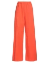 True Nyc Woman Pants Orange Size L Cotton, Elastane