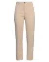 True Nyc Woman Pants Sand Size 29 Lyocell, Linen, Cotton In Beige