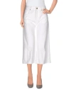 True Nyc Woman Pants White Size 26 Cotton, Elastane In White