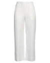 True Nyc Woman Pants White Size 27 Tencel, Linen, Cotton