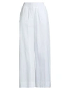 True Nyc Woman Pants White Size S Cotton, Elastane