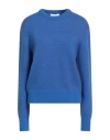 True Nyc Woman Sweater Blue Size L Alpaca Wool, Acrylic, Polyamide, Polyester In Blue