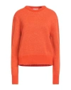 True Nyc Woman Sweater Orange Size L Alpaca Wool, Acrylic, Polyamide, Polyester