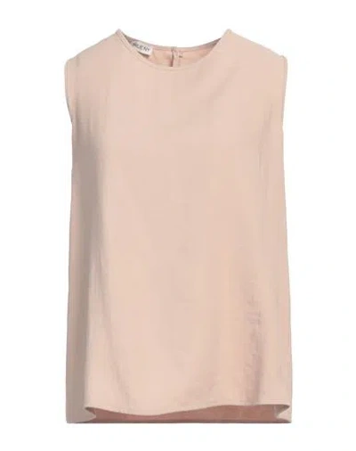 True Nyc Woman Top Beige Size L Viscose, Polyester