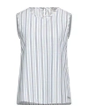 True Nyc Woman Top Sky Blue Size S Cotton, Polyester