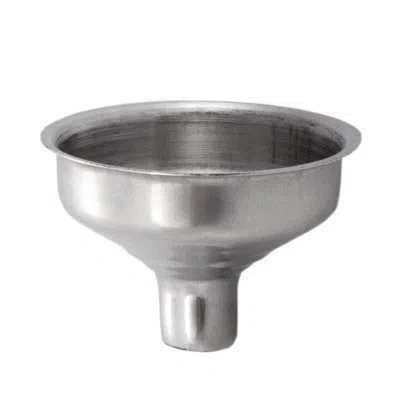True Oracle Stianless Steel Flask Funnel In Silver