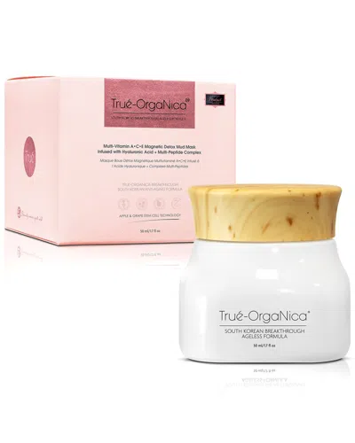 True Organica 1.7oz Multi-vitamin A C E Magnetic Detox Mud Mask Infu In White