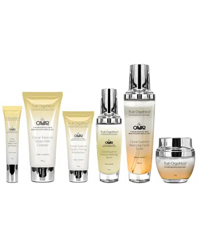 True Organica Unisex 12.93oz Caviar Essence Skin Rejuvenation Ritual Set In Transparent