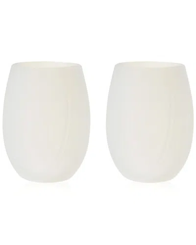 True Pack Of 2 Flexi Aerating Silicone Cups In White