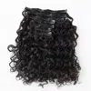 True + Pure Texture Island Curl Deep Wave Curly Human Hair Clip Ins Extensions - 20"