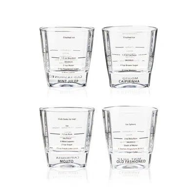 True Recipe Rocks Glasses In Clear