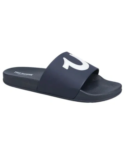True Religion 112 Logo Slide In Blue