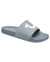 True Religion 112 Logo Slide In Gray