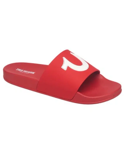 True Religion 112 Logo Slide In Red
