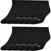 True Religion 12 Pairs Premium Athletic No Show Socks In Black