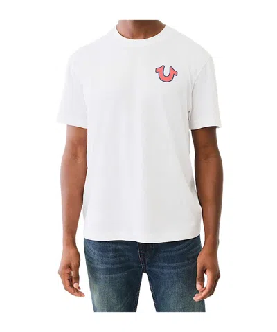 True Religion 3d Letter Tee In White