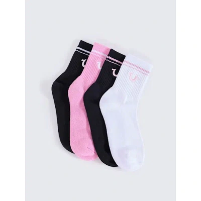 True Religion 4-pack Horeshoe Socks In Multi
