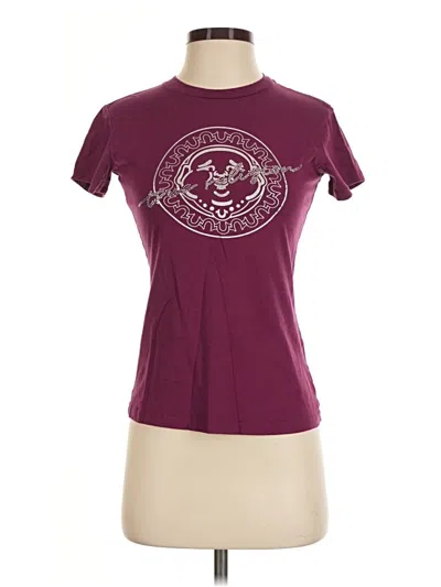 Pre-owned True Religion Active T-shirt In Burgundy
