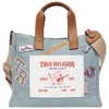 True Religion Andy Multi Patch Medium Tote In Multi