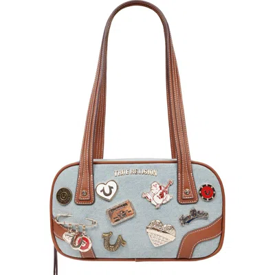 True Religion Arbor Pin Logo Satchel In Blue