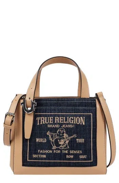 True Religion Arvin Budddha Crossbody Tote In Blue