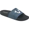 True Religion Men's Asap Slides In Dark Denim