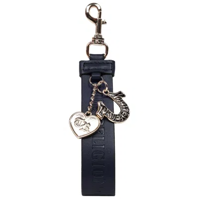 True Religion Bag Charm Keychain In Blue