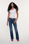 True Religion Becca Big T Belted Bootcut Cargo Jean In Indigo, Women's At Urban Outfitters In Indigo