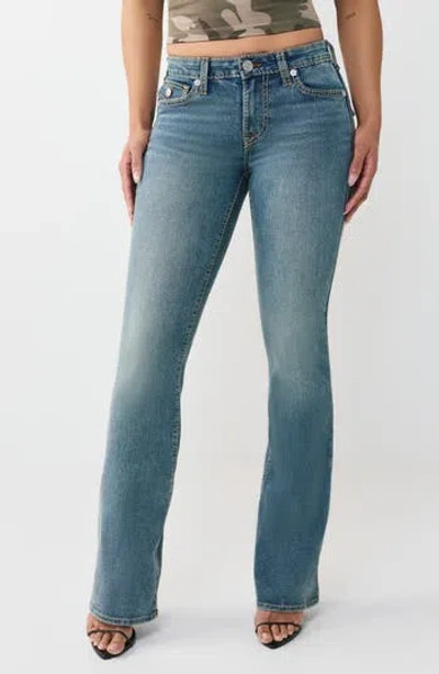 True Religion Becca Big T Flap Bootcut Jeans In Blue